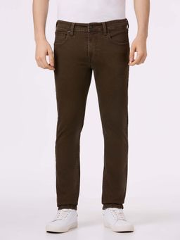 Pepe Jeans - Men Brown Mid Rise Slim Fit Stretchable Jeans