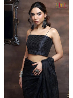 Sutra Art of Clothing - Chaandani Raat Checks Stitched Blouse