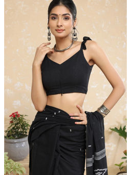 Sutra Art of Clothing - Basic Kaali Raat Plain Stitched Blouse