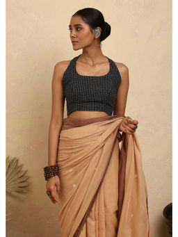 Sutra Art of Clothing - Noir Checks Jamdani Checks Stitched Blouse