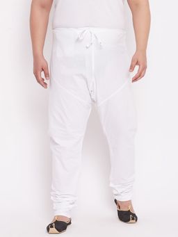 Vastramay - Men White Cotton Churidar