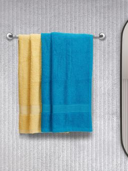 KOPA - Quick Dry 100% Cotton Soft Terry Towel -4Pc Hand Towel D'Ross Solid-Multi