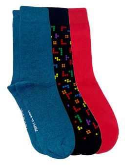 Mint & Oak - Men Colorful Canvas Socks (Pack of 3)