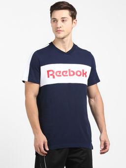 Reebok - Te Ll Ss Graphic Tee Blue Training T-shirt
