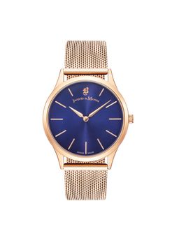 Jacques Du Manior - Emotion Swiss Made Analogue Blue Round Dial Womens Watch- Em.04