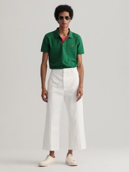 GANT - Men Green Solid Regular Polo T-shirt