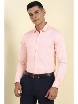 Allen Solly - Men Peach Printed Full Sleeves Shirt