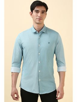 Allen Solly - Men Light Blue Print Full Sleeves Shirt
