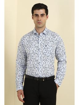 Allen Solly - Men Light Blue Print Full Sleeves Shirt