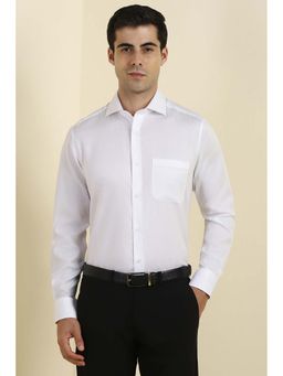 Allen Solly - Men White Textured Full Sleeves Shirt