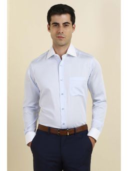 Allen Solly - Men Blue Stripes Full Sleeves Shirt