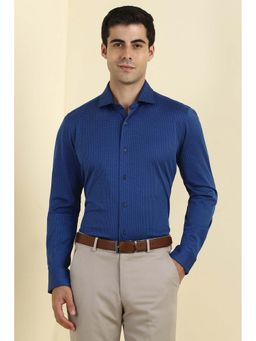Allen Solly - Men Dark Blue Checks Full Sleeves Shirt