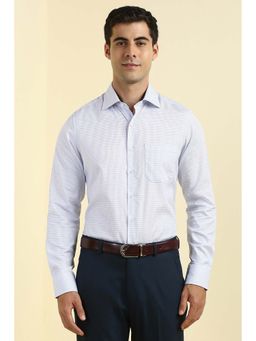 Allen Solly - Men White Checks Full Sleeves Shirt