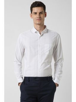 Peter England - Men White Full Sleeves Shirt