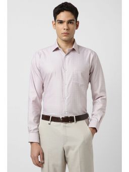 Van Heusen - Men Pink Regular Fit Full Sleeves Shirt