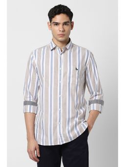 Van Heusen - Men Multi-Color Stripes Full Sleeves Shirt