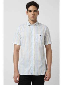 Van Heusen - Men Multi-Color Checks Half Sleeves Shirt