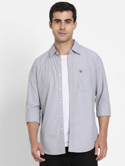 American Eagle - Men Grey Slim Fit Solid Shirt