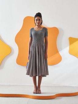 Pleats by Aruni - Grey Herno Dress