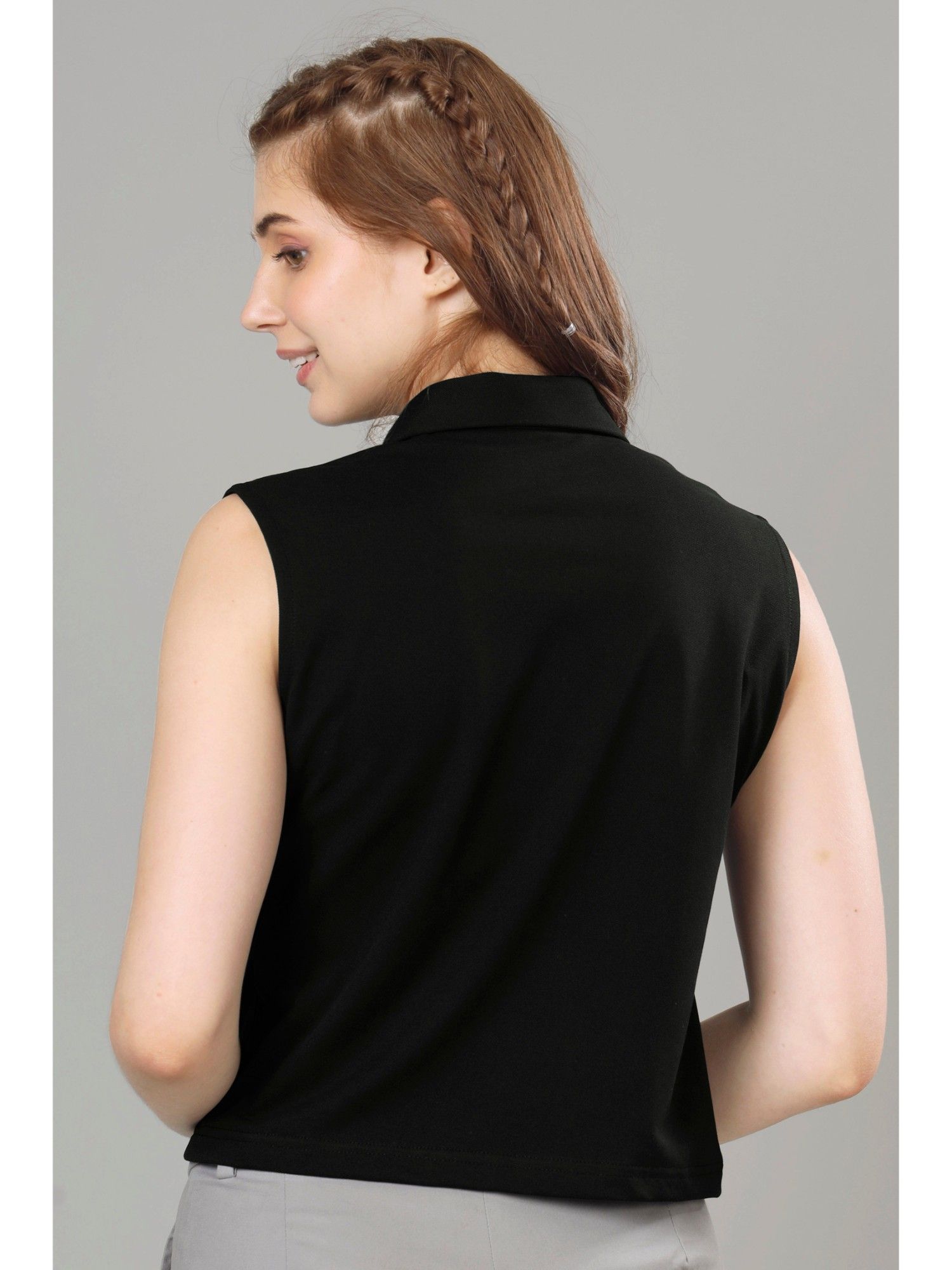 Buy High Performance Black Sleeveless T Shirts Online At