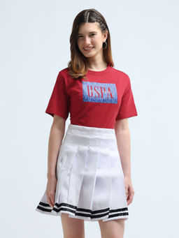 U.S. POLO ASSN. - Hd Print Boxy Fit T-Shirt - Red