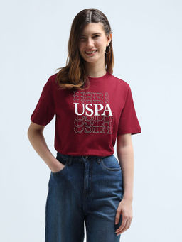 U.S. POLO ASSN. - Boxy Fit Graphic T-Shirt - Red