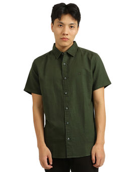 United Colors of Benetton - Olive Linen Shirt