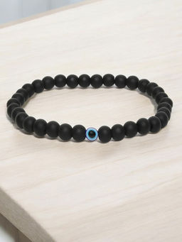OOMPH - Black Goodluck Evil Eye Beads Adjustable Fashion Bracelet