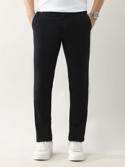 Arrow Sports - Men Black Solid Autopress Flex Trouser