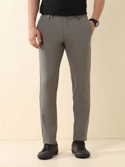 U.S. POLO ASSN. - Men Grey Austin Slim Fit Solid Trouser