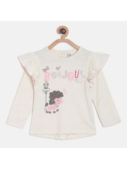 MINI KLUB - Kids Girls Off White Knit Top