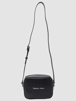 Tommy Hilfiger - Logo Black Pu Sling Bag