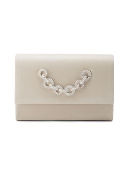 Lino Perros - Beige Clutch with Detachable Chain