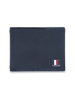 Tommy Hilfiger - Men Black Bebine Slimfold Passcase Leather Wallet