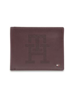 Tommy Hilfiger - Men Wine Cautin Global Coin Leather Wallet