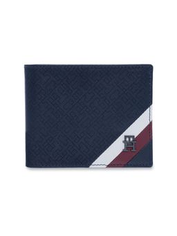 Tommy Hilfiger - Men Navy Deleware Global Coin Leather Wallet