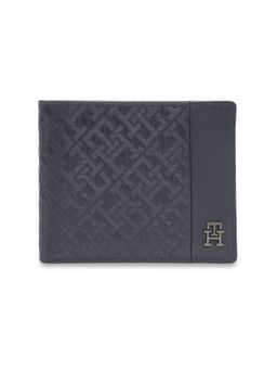 Tommy Hilfiger - Men Navy Blue Melado Passcase Leather Wallet