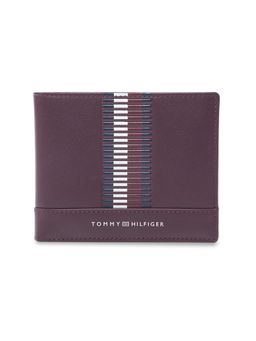 Tommy Hilfiger - Men Wine Minho Slimfold Passcase Leather Wallet