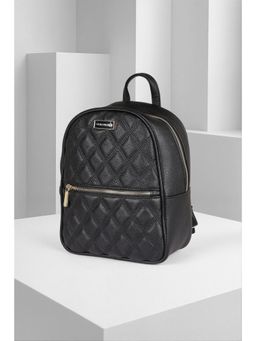 Van Heusen - Women Black Textured Casual Backpack
