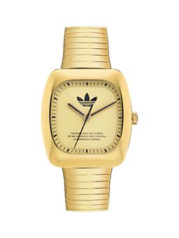 adidas Originals - Retro Wave One Unisex Gold-Tone 37 Mm Dial Analog Watch - Aosy24024 (M)
