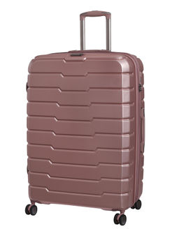 it luggage - Prosperous Metalic Pink Large 28 Inches Expandable Hardsided TSA Trolley Bag