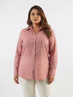 Qurvii - Pink Linen Shirt