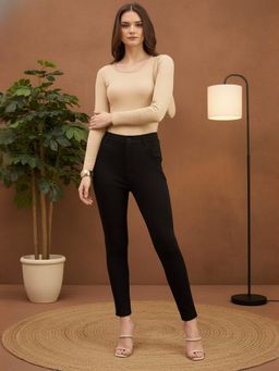 ZUMMER - Black Roma Front Button Jeggings