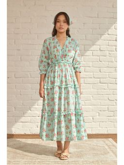Prakriti Jaipur - Blue Dahlia Long Dress