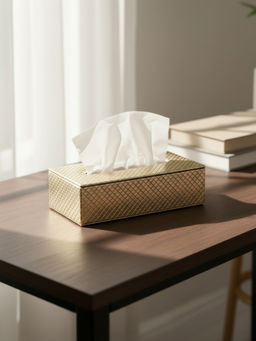 Mason Home - Braided Gold Tissue Box