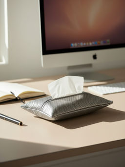 Mason Home - Braided Grey Tissue Cover