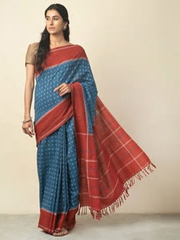 Fabindia - Cotton Ikat Weave Sari