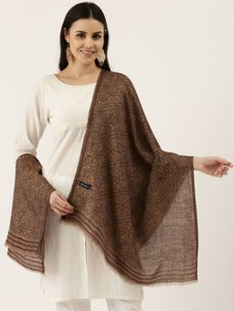 Pashmoda - Women Brown Fine Wool Stole