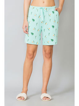 Van Heusen Woman Lingerie and Athleisure - Van Heusen Women Drawstring Waist & Functional Pocket Lounge Shorts - Green