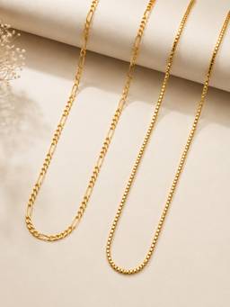 Zeraki Jewels - Classic and Everly Neck chain (Pack of 2)